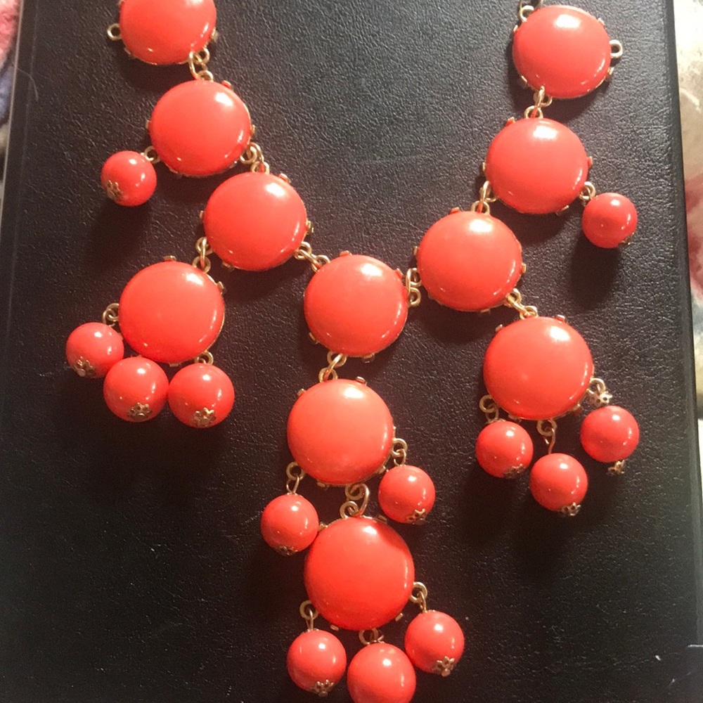 BUBBLES!!!! Coral bubble necklace